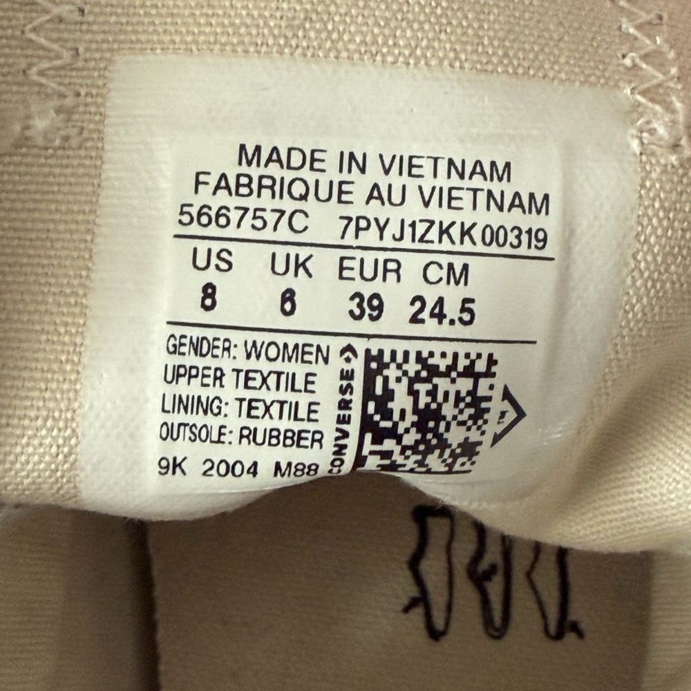 Gray Canvas Platform Converse - image 7